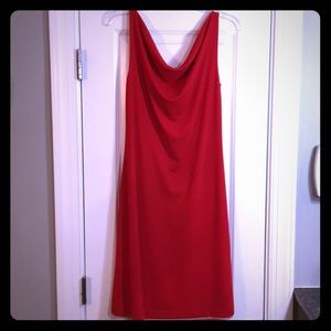 Reversible red and pink dress